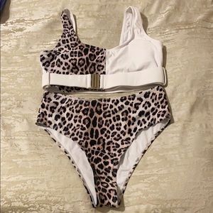 SHEIN cheetah swim suit
